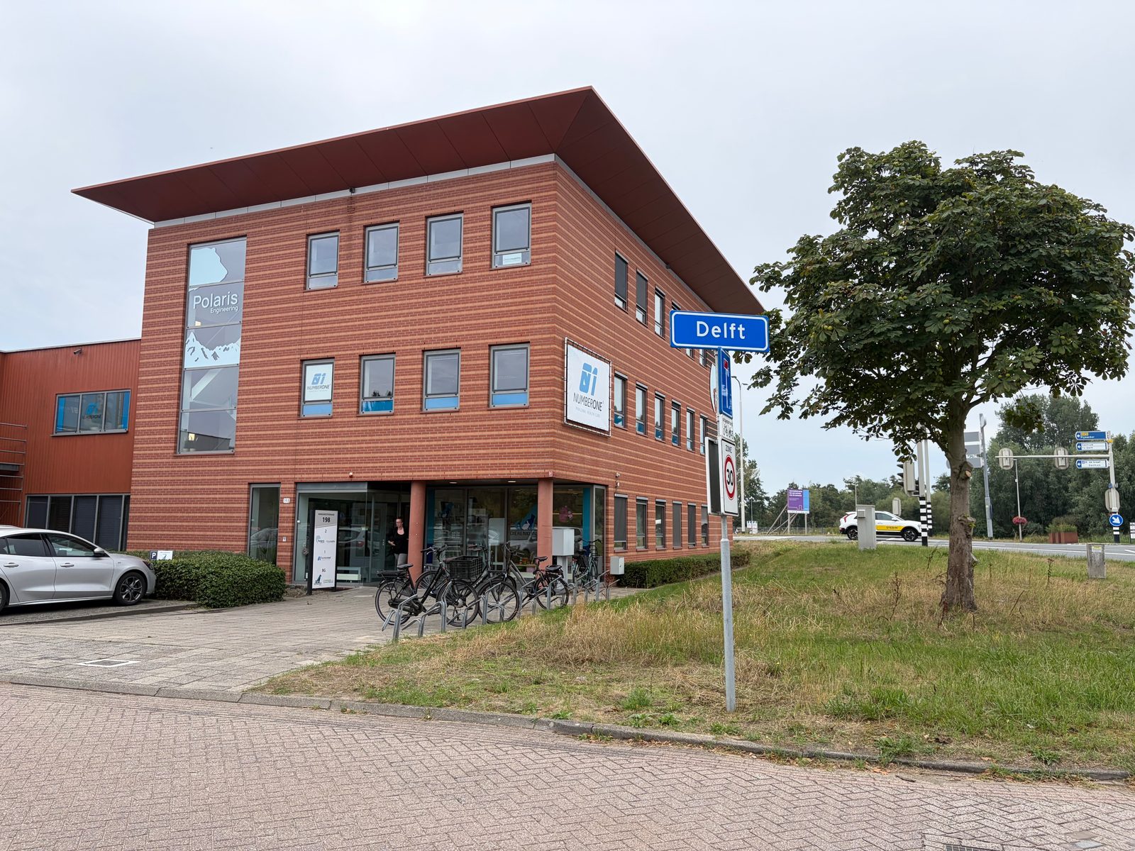 Het pand aan de Burgemeestersrand in Delft